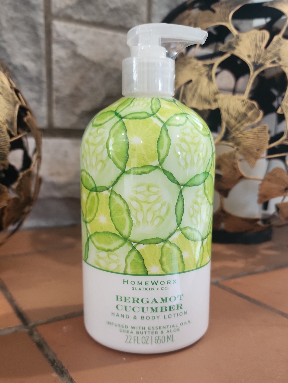 Homeworx Bergamot Cucumber Hand & Body Lotion — Green